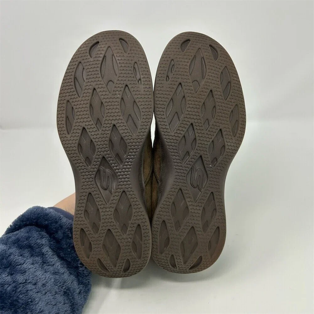 Skechers GO STEP Lite Goga Max Womens Slip-On Walking Shoes Brown Size 6